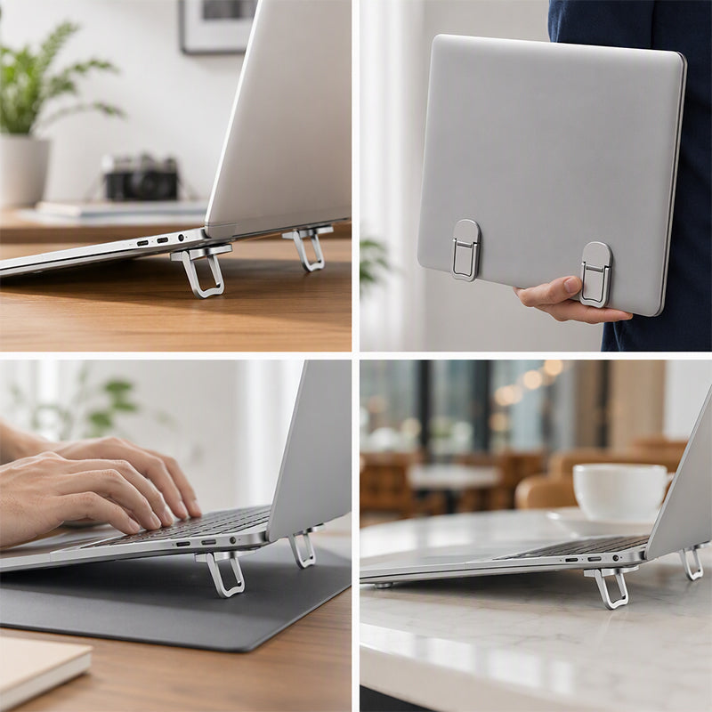 💻✨ Faltbarer Laptop-Kühlständer – Kompakte Erhöhungen für besseren Winkel und optimierte Luftzirkulation