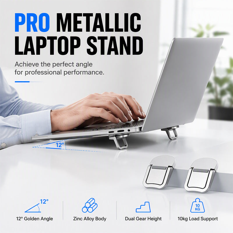💻✨ Faltbarer Laptop-Kühlständer – Kompakte Erhöhungen für besseren Winkel und optimierte Luftzirkulation