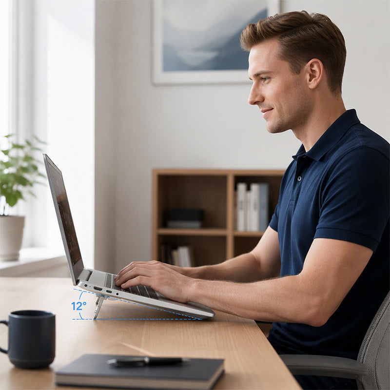 💻✨ Faltbarer Laptop-Kühlständer – Kompakte Erhöhungen für besseren Winkel und optimierte Luftzirkulation