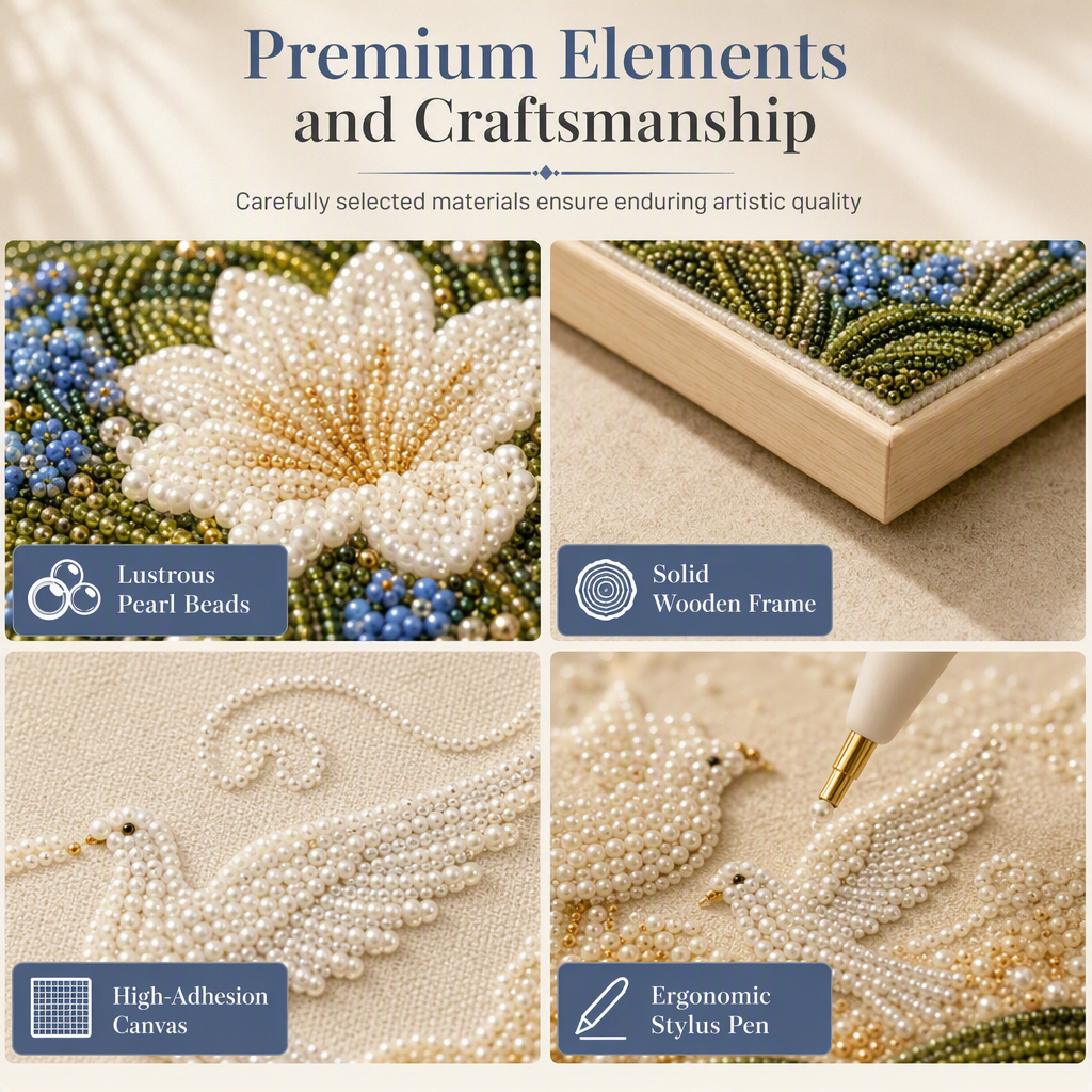 🕊️ Himmel & Erinnerung Perlenkunst-Set-Kollektion