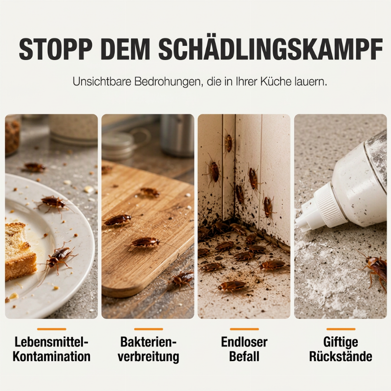 ⏳💥 50% RABATT! 🏠 5 Stück Professionelle Kakerlakenfalle – Ungiftig & effektiv ✨