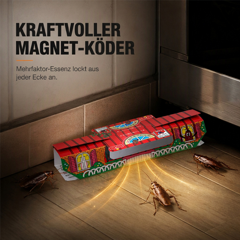 ⏳💥 50% RABATT! 🏠 5 Stück Professionelle Kakerlakenfalle – Ungiftig & effektiv ✨
