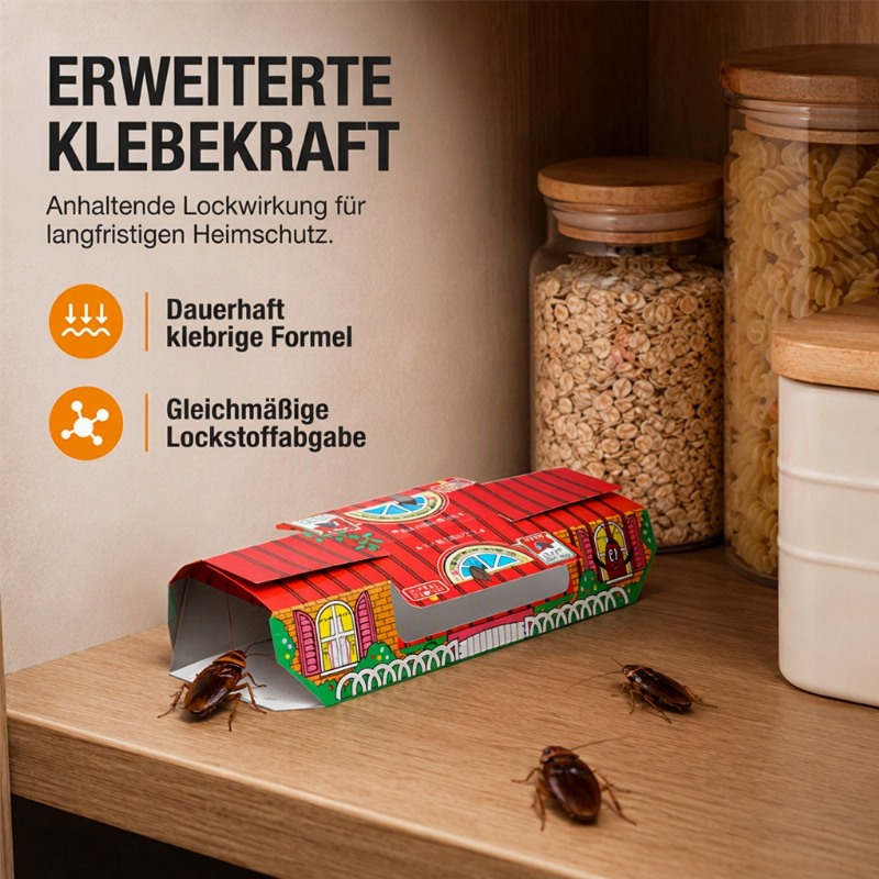 ⏳💥 50% RABATT! 🏠 5 Stück Professionelle Kakerlakenfalle – Ungiftig & effektiv ✨