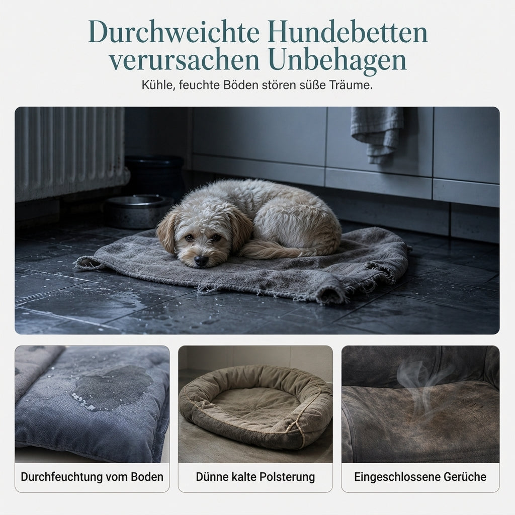 🐾 50% Rabatt – Abnehmbares ovales Haustierbett aus Polar-Fleece und Oxford-Stoff mit feuchtigkeitsabweisender, rutschfester Unterseite und Schwammkissen für Hunde und Katzen
