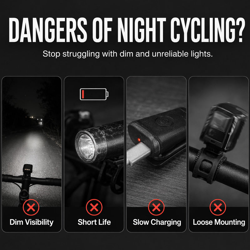 🥳2026 HEISSER VERKAUF🥳💞Über 50.000 verkauft! 🚲📱 50 % RABATT! Stoßfeste Fahrrad-Handyhalterung + 6-LED-Lichtset – 180 Lumen, wiederaufladbar über USB-C, zwei unabhängige Leuchten, wasserdicht. Sicher Radfahren bei Nacht! 🛡️💪