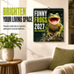 🐸 Lustiger Frosch-Wandkalender 2027 – Niedlicher, humorvoller Froschkalender, originelles Amphibien-Geschenk, Natur- und Wildtier-Dekoration