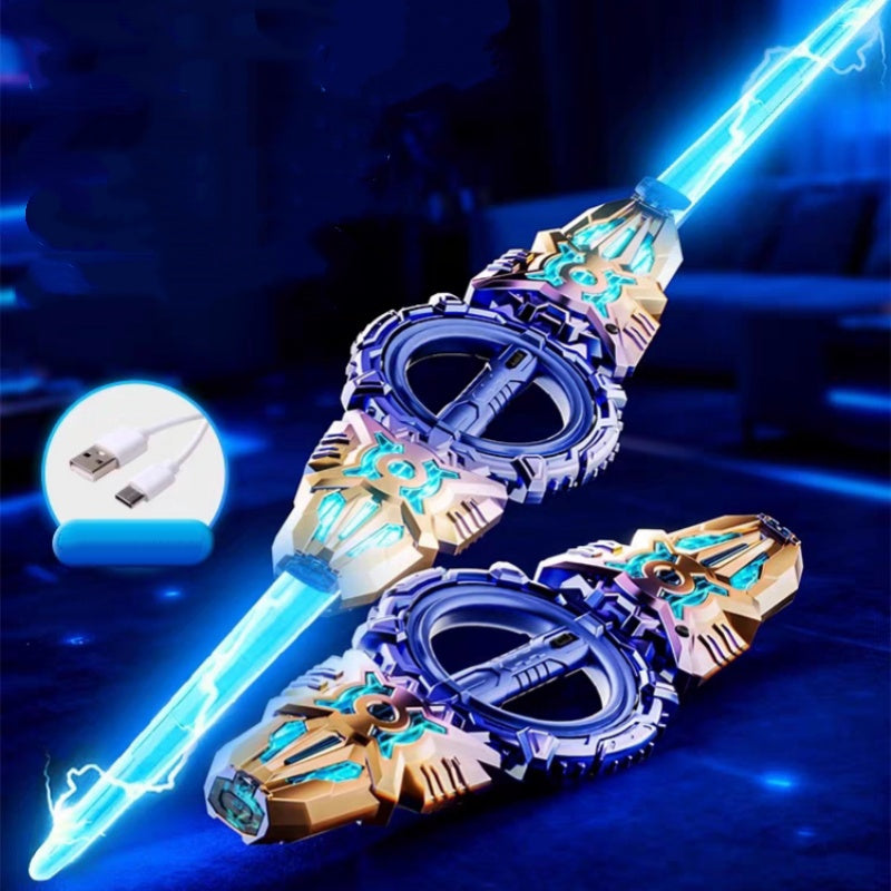 ⚔️360° drehbares LED-Doppelklingenschwert | Wiederaufladbares Leuchtspielzeug