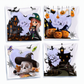 🎃💀100 Stück selbstklebende Halloween-Geschenktüten – wiederverwendbar, 4-in-1-Totenkopf-Design