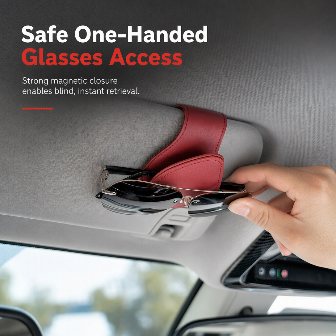 🚗Universeller tragbarer Auto-Sonnenbrillenhalter & Ticketkartenclip