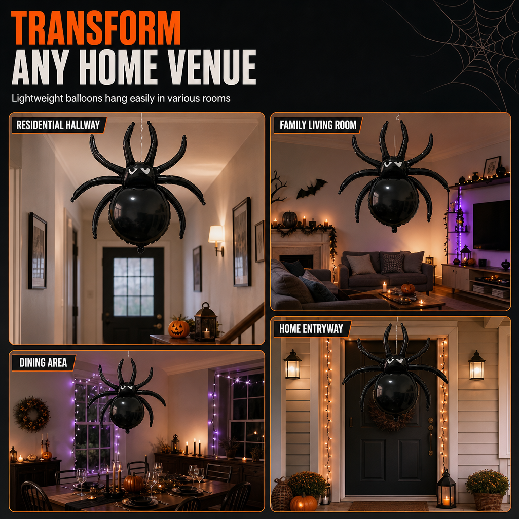 🕷️Halloween-Spinne mit Krallen für Partydekoration & Foto-Requisiten