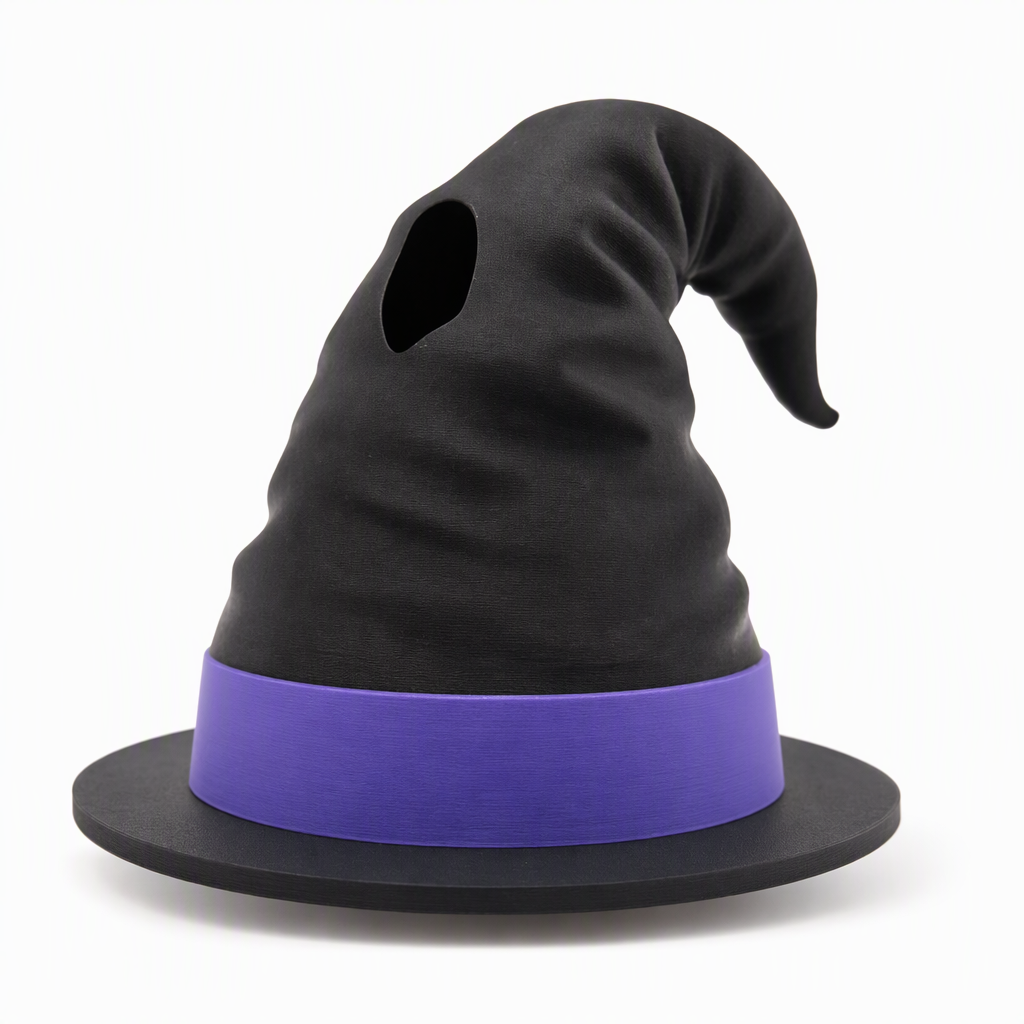 👻3D-gedruckter Halloween-Dosenhalter mit Hexenhutdeckel