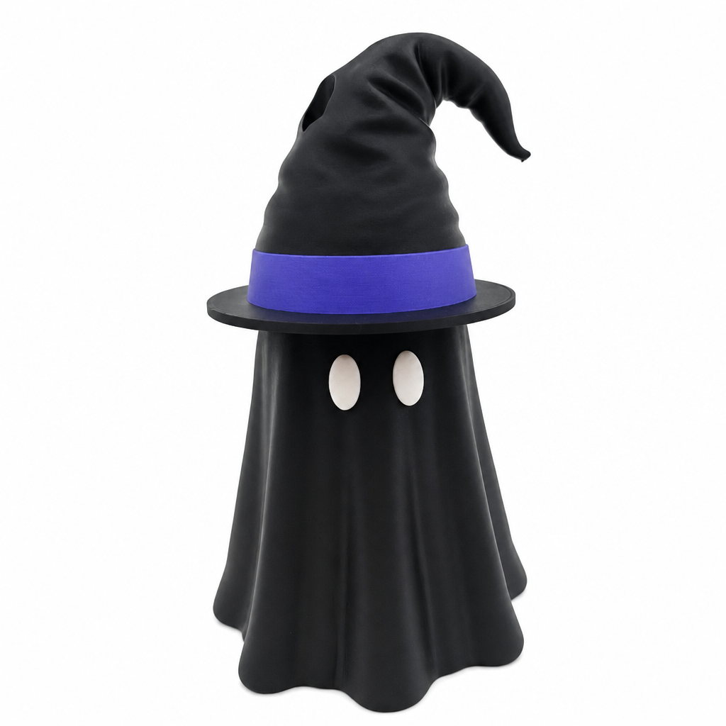 👻3D-gedruckter Halloween-Dosenhalter mit Hexenhutdeckel