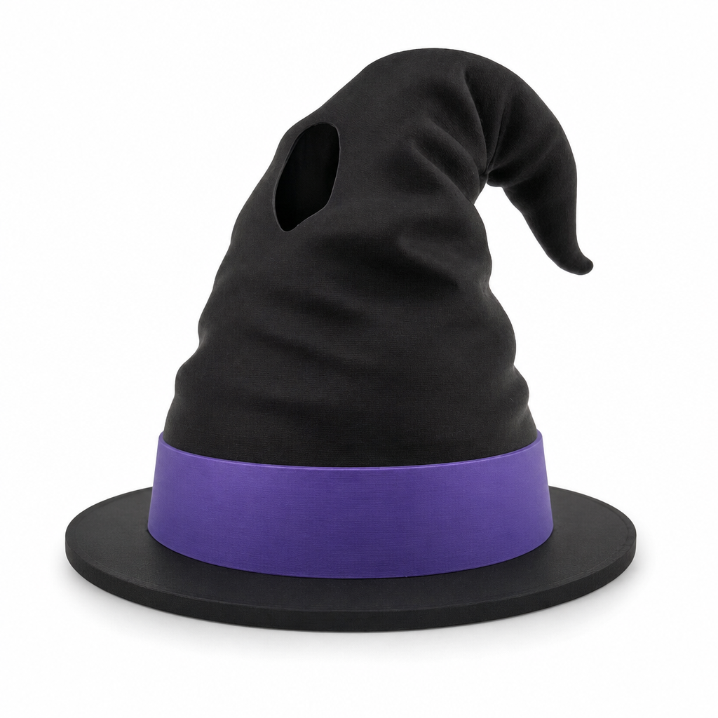 👻3D-gedruckter Halloween-Dosenhalter mit Hexenhutdeckel