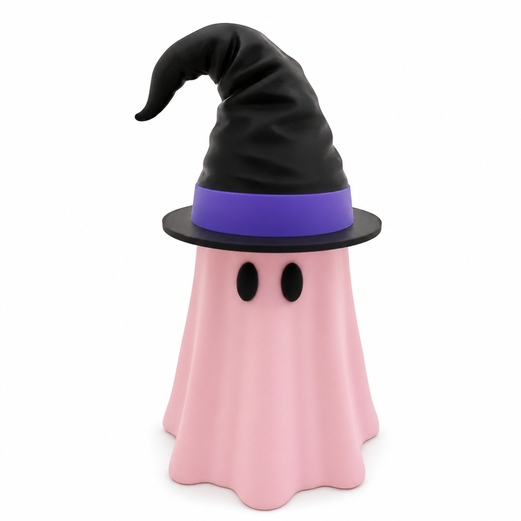 👻3D-gedruckter Halloween-Dosenhalter mit Hexenhutdeckel
