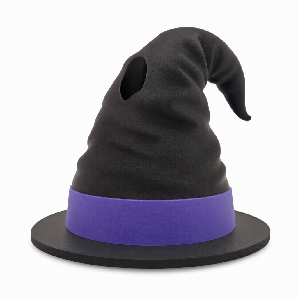 👻3D-gedruckter Halloween-Dosenhalter mit Hexenhutdeckel