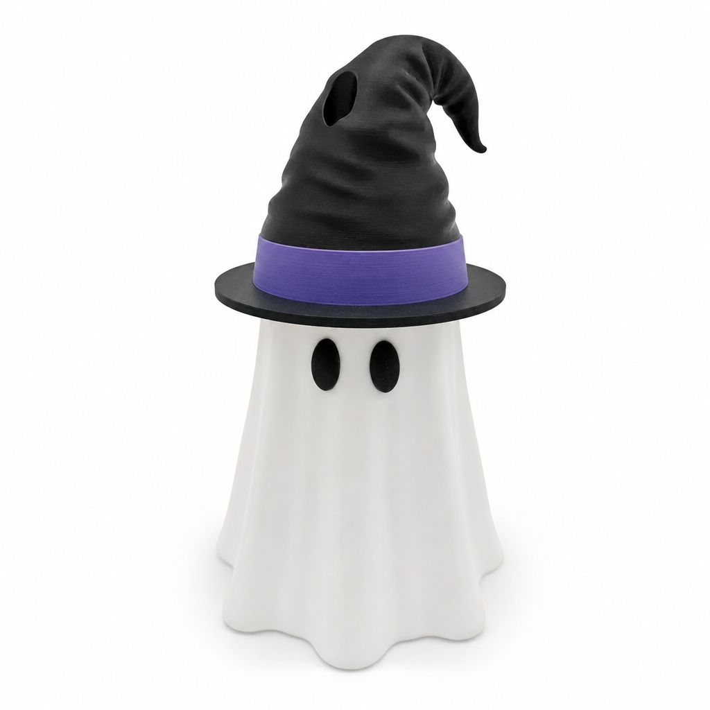 👻3D-gedruckter Halloween-Dosenhalter mit Hexenhutdeckel