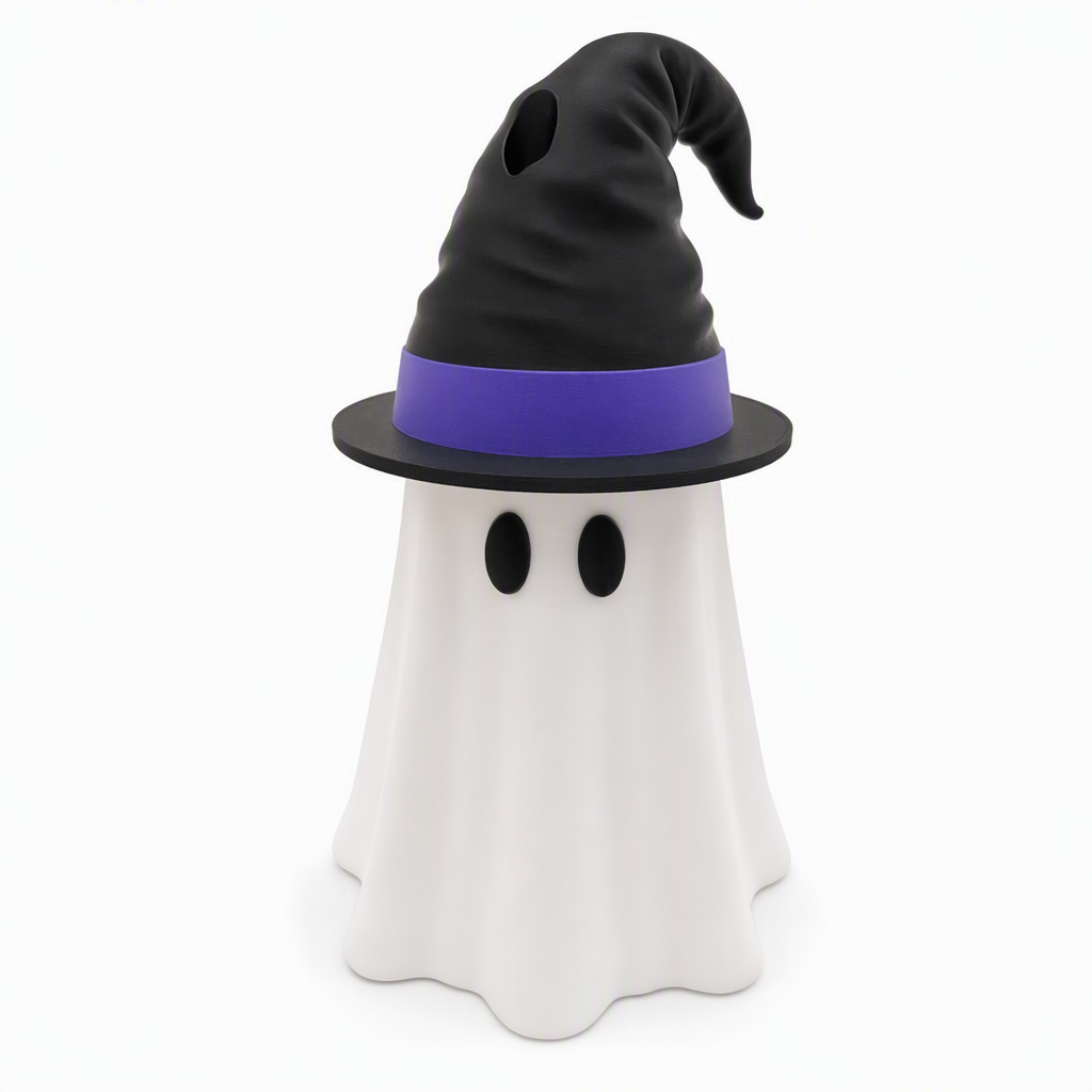 👻3D-gedruckter Halloween-Dosenhalter mit Hexenhutdeckel
