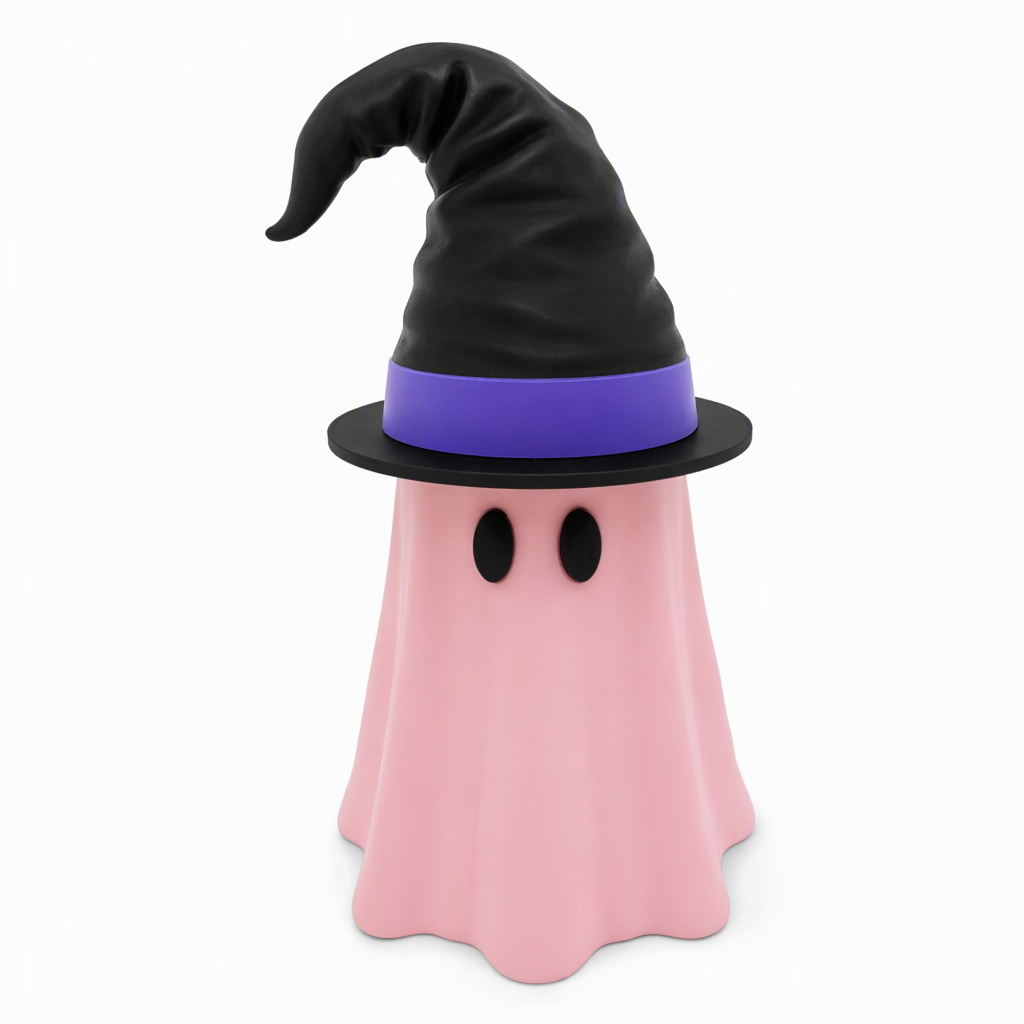 👻3D-gedruckter Halloween-Dosenhalter mit Hexenhutdeckel