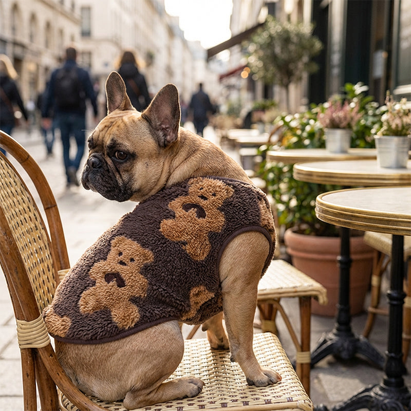 🐾 Warme Plüschweste für Hunde und Katzen