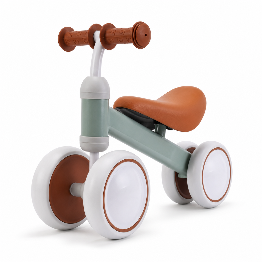 🔥50 % Rabatt!!🚲Kinder-Laufrad mit vier Rädern👶
