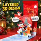 🎄 3D Weihnachts-Pop-up-Karte für Geldgeschenke – festlich, überraschend & unvergesslich 🎁