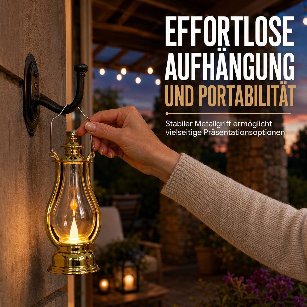 ⏳Zeitlich begrenztes Angebot: 50 % Rabatt⏰ Vintage LED-Dekorationslaterne | Hitzefreies, flackerndes Flammenbild für ein Retro-Ambiente🕯️🏮