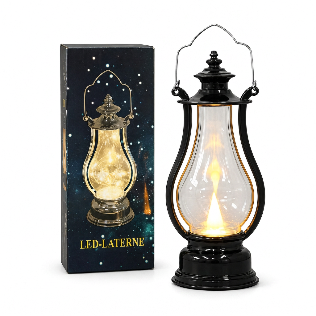 ⏳Zeitlich begrenztes Angebot: 50 % Rabatt⏰ Vintage LED-Dekorationslaterne | Hitzefreies, flackerndes Flammenbild für ein Retro-Ambiente🕯️🏮