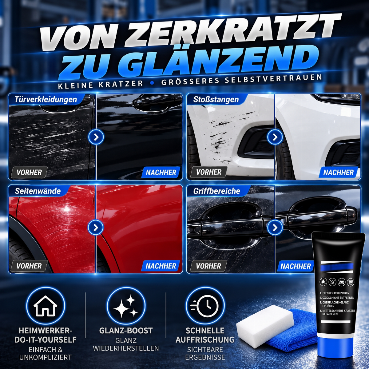 🚗Premium-Autopoliturwachs zur Kratzerentfernung