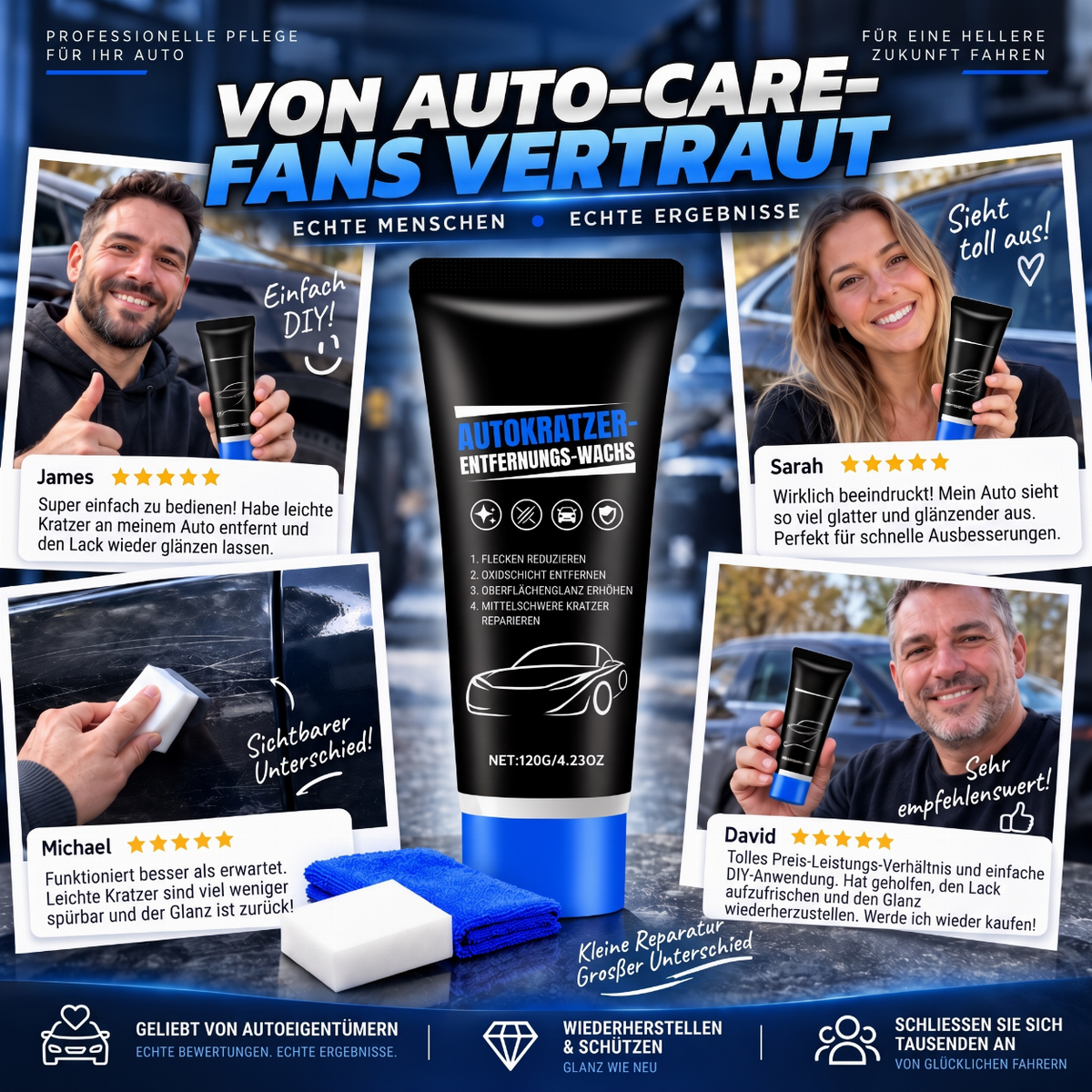🚗Premium-Autopoliturwachs zur Kratzerentfernung
