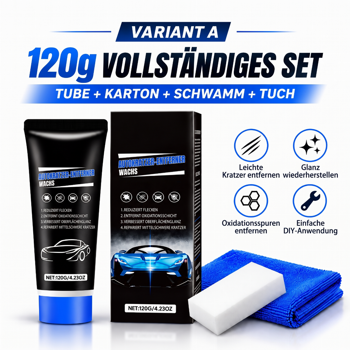 🚗Premium-Autopoliturwachs zur Kratzerentfernung