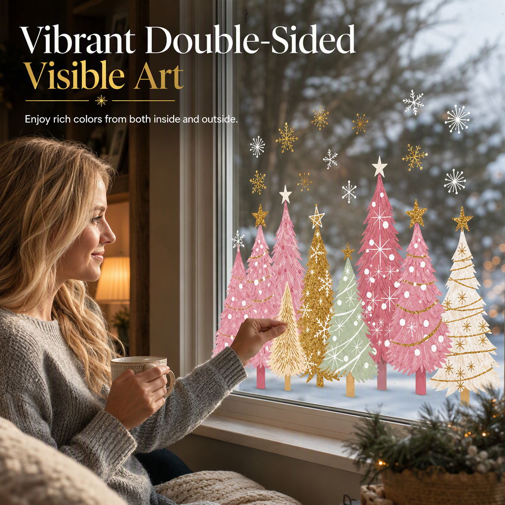 🎁🎄Weihnachtsangebot: 50 % Rabatt!💞Über 50.000 verkauft!⏳✨ 3-teiliges Weihnachtsfenster-Aufkleber-Set – Klebefreie, statische Weihnachtsdeko