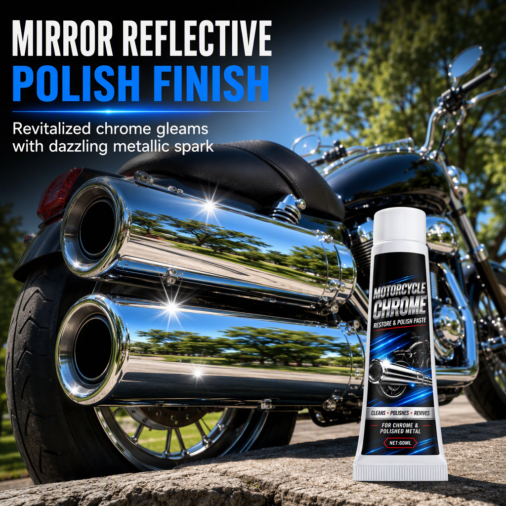 ✨ 50% RABATT! 🏍️ Motorrad-Chrompolierpaste und Metallauffrischer ✨