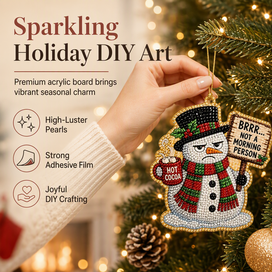 🎄DIY-Set für hängenden Weihnachtsschmuck mit Perlen
