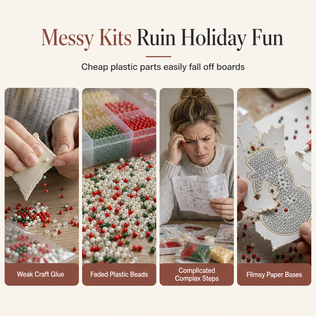 🎄DIY-Set für hängenden Weihnachtsschmuck mit Perlen