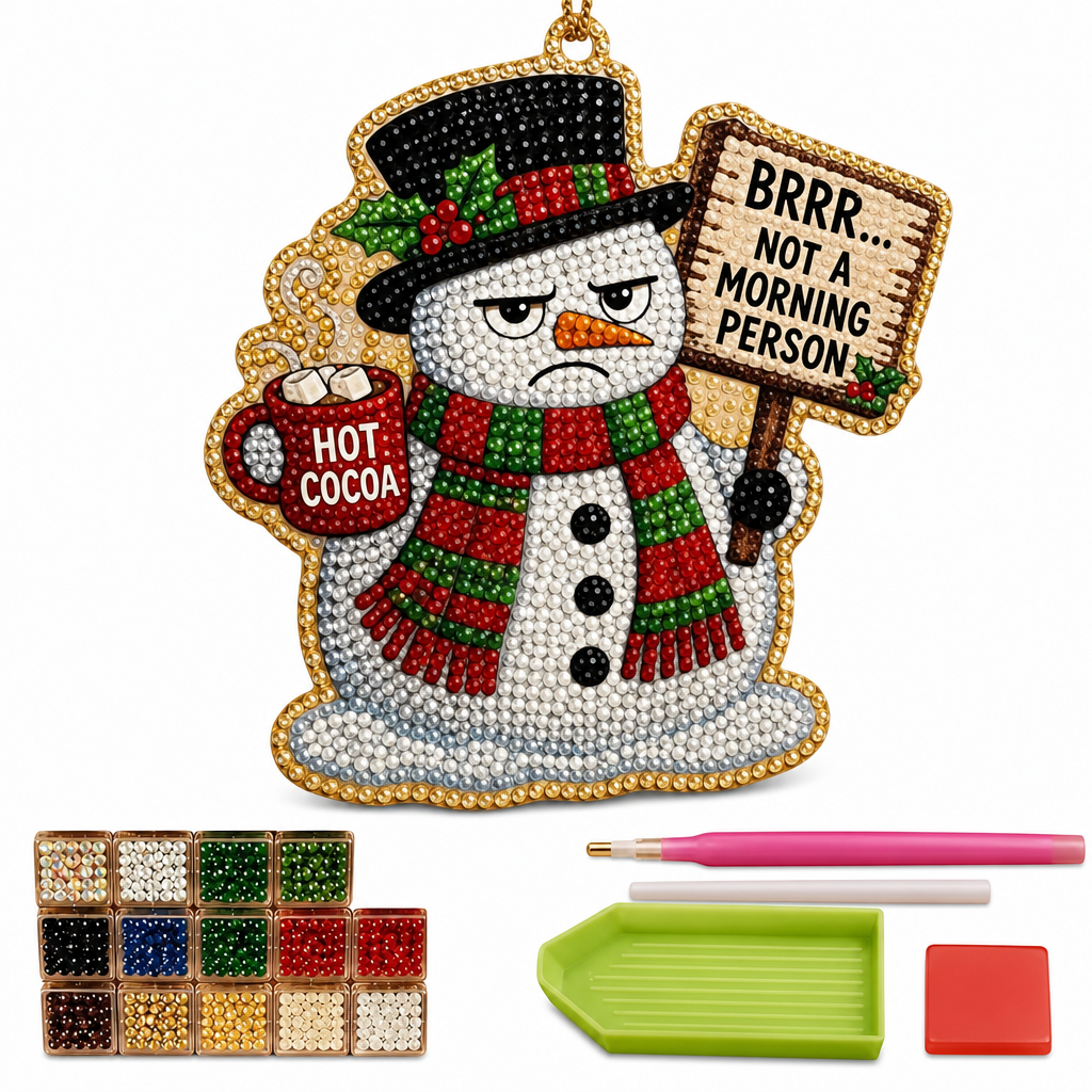 🎄DIY-Set für hängenden Weihnachtsschmuck mit Perlen