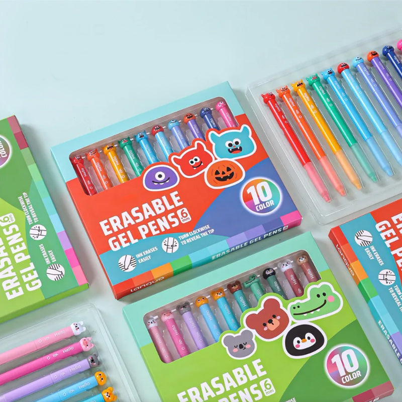 ✏️50% Rabatt! Buntes Set abwischbarer Gelschreiber