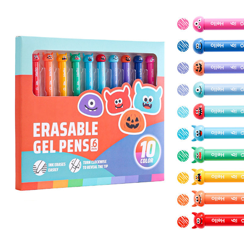 ✏️50% Rabatt! Buntes Set abwischbarer Gelschreiber