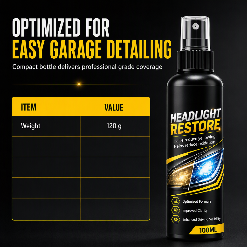 🔥🎁 2+1 GRATIS!!🚗💡Schnell wirkendes Scheinwerfer-Restaurierungsspray