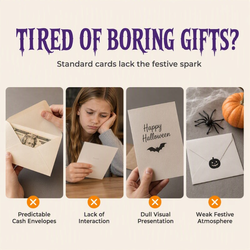 🔥🎁 1+1 GRATIS!!🎃Halloween-Geldzieh-Geschenkbox