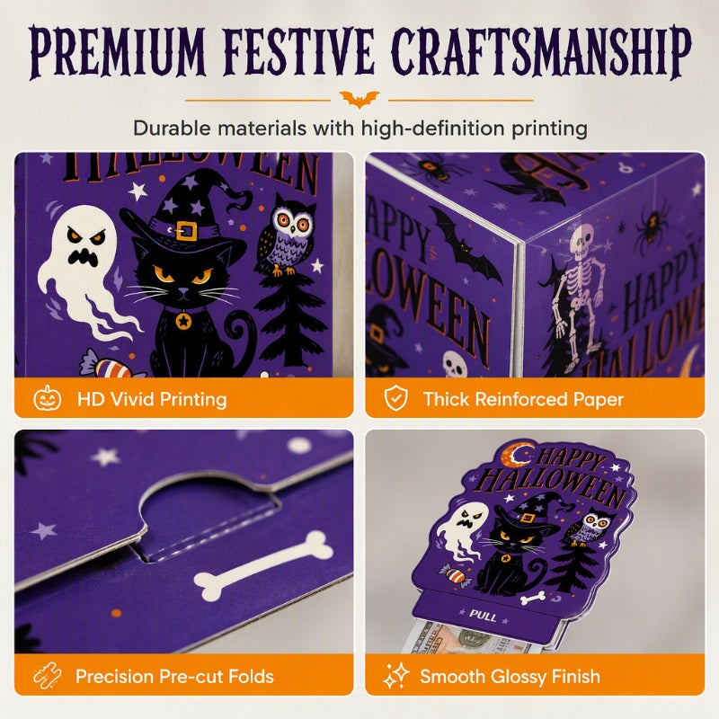 🔥🎁 1+1 GRATIS!!🎃Halloween-Geldzieh-Geschenkbox