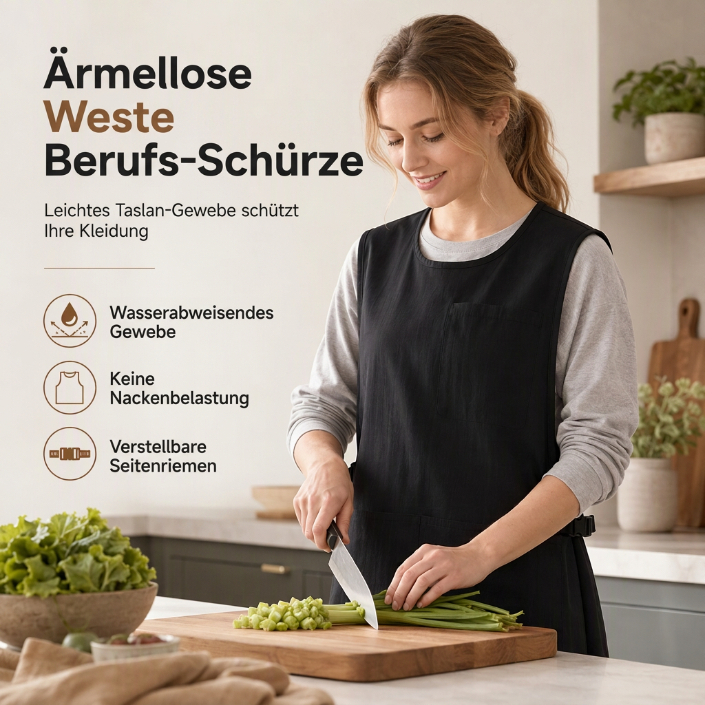 ⏳ Zeitlich begrenzter Rabatt von 50 % 💥 Wasserabweisende Küchenschürze | 5 Farben🧑‍🍳