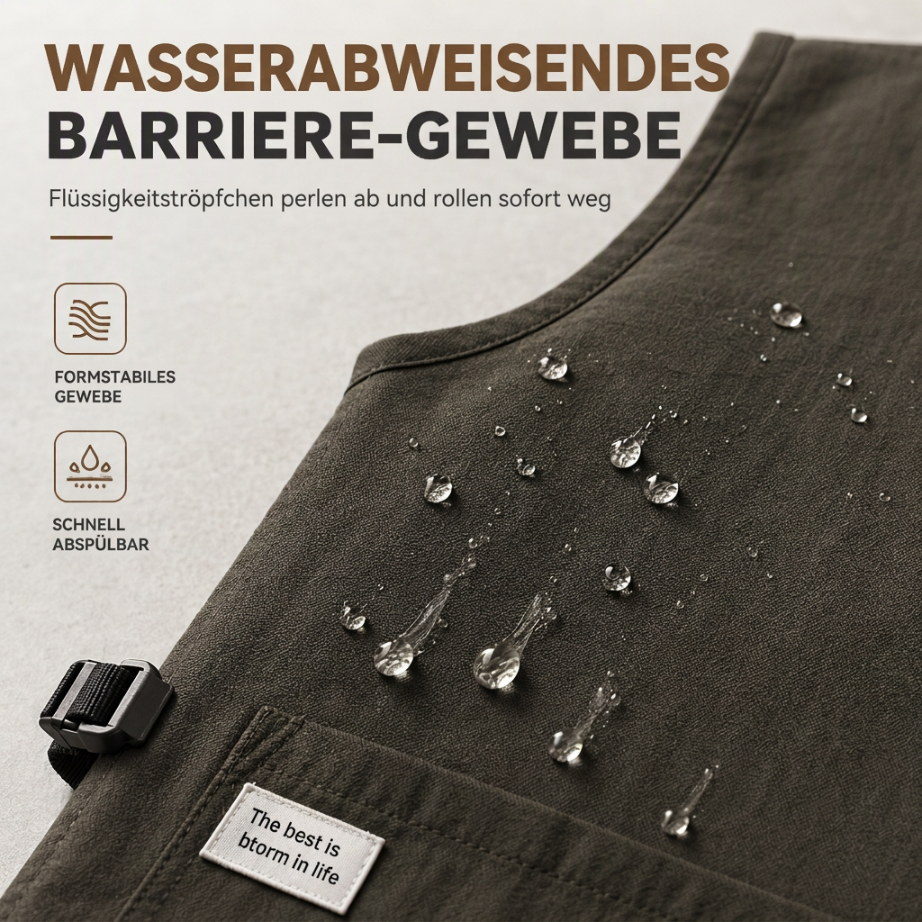⏳ Zeitlich begrenzter Rabatt von 50 % 💥 Wasserabweisende Küchenschürze | 5 Farben🧑‍🍳