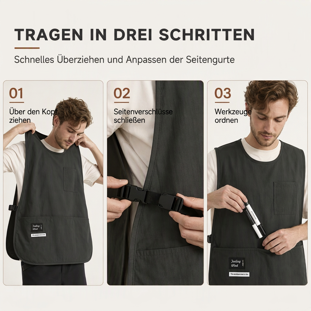 ⏳ Zeitlich begrenzter Rabatt von 50 % 💥 Wasserabweisende Küchenschürze | 5 Farben🧑‍🍳