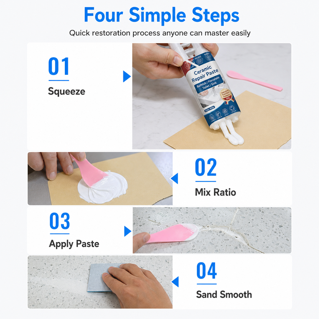 🔥2+1 GRATIS!! Schnelltrocknende Reparaturpaste für Keramikfliesen