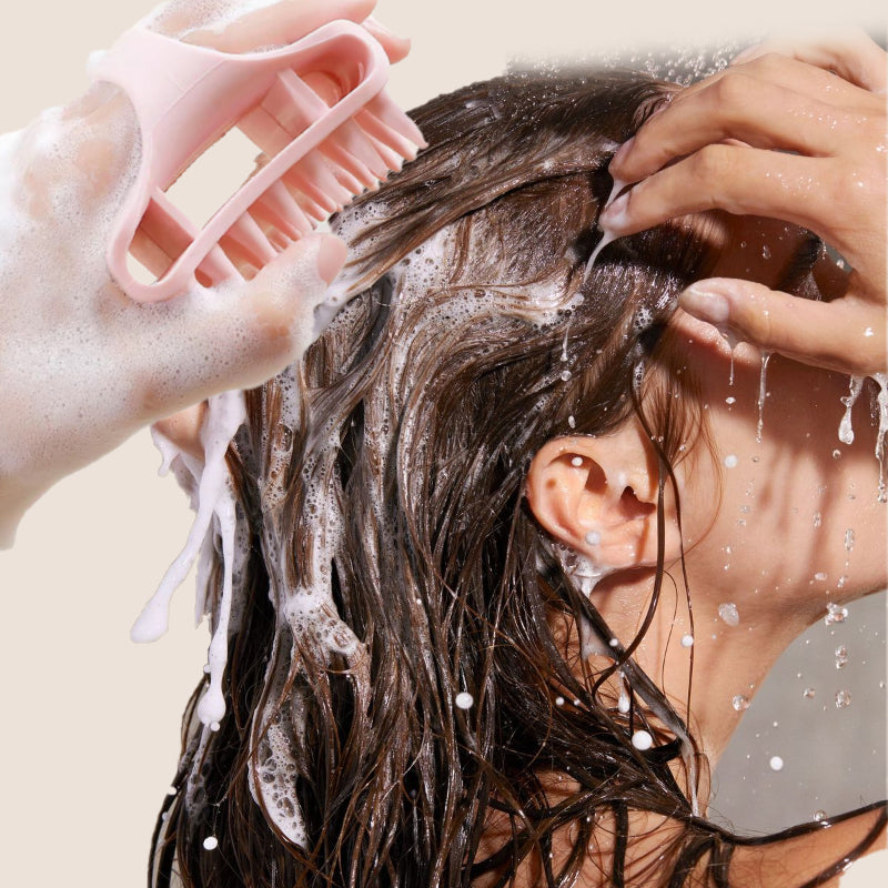 🔥🎁1+1 GRATIS!!💇‍♀️Haar- und Kopfhautmassagegerät aus weichem Silikon