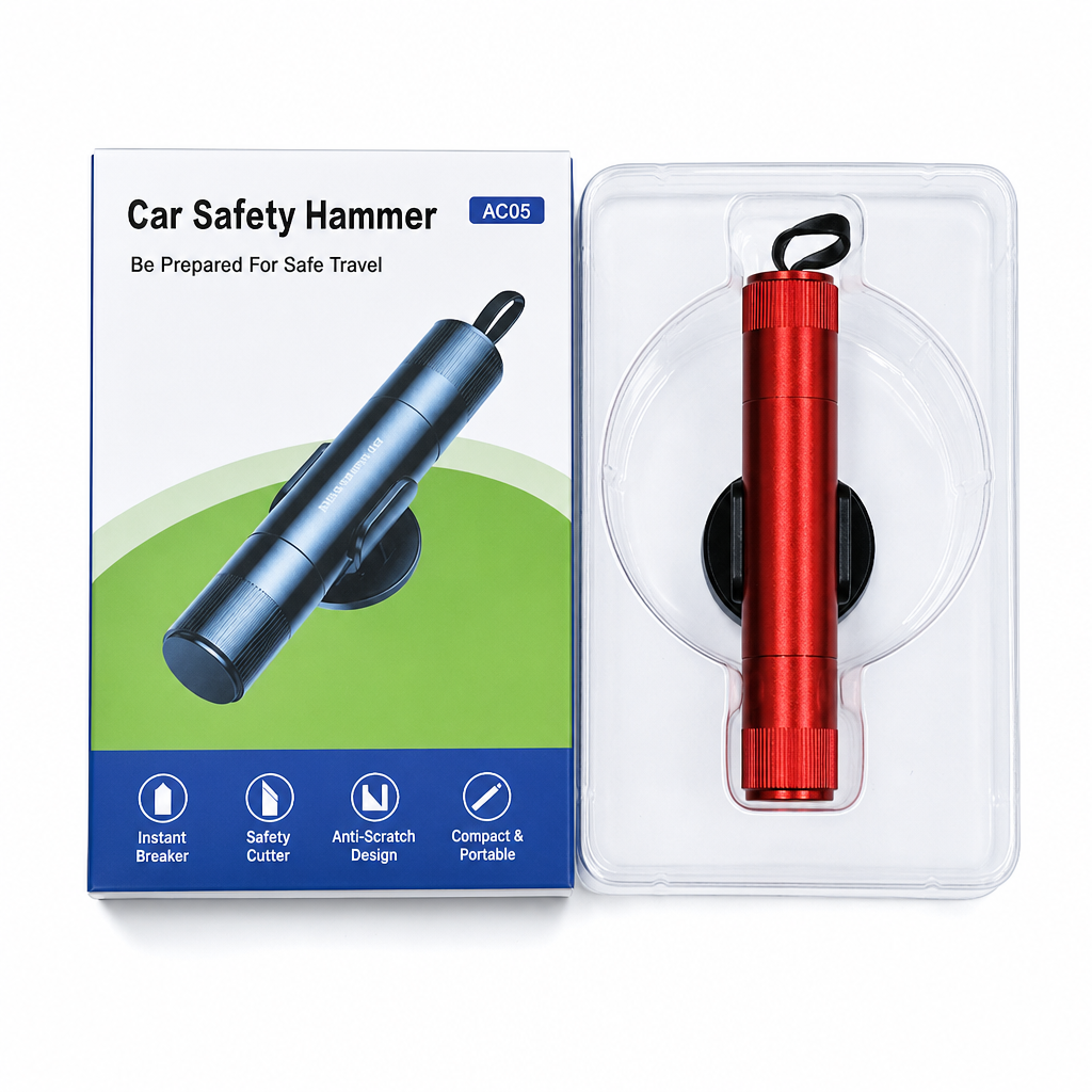 🚗Mini-tragbarer Auto-Sicherheitshammer und Fensterbrecher