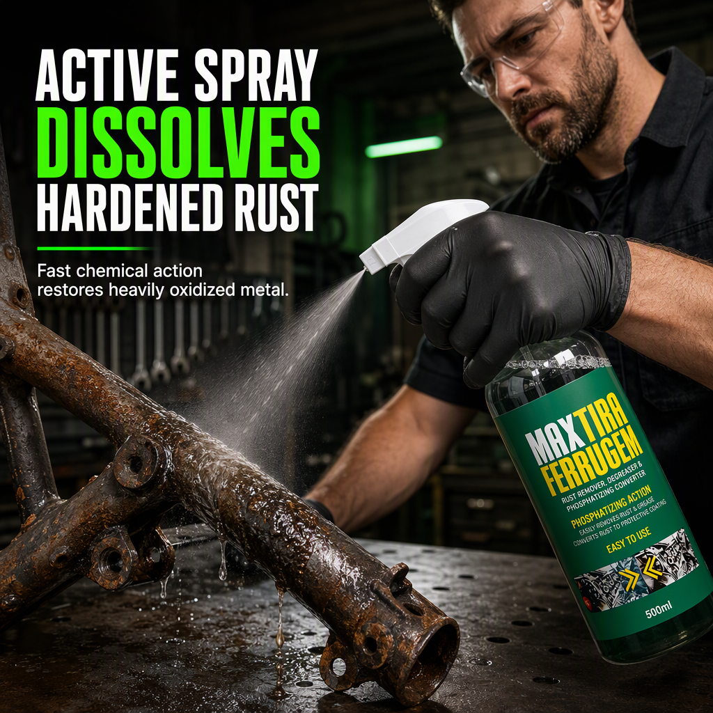 🔥🎁 2+1 GRATIS!!🔧 3-in-1 Rostentferner & Phosphatierungsmittel – 500 ml Metallpflegespray ✨