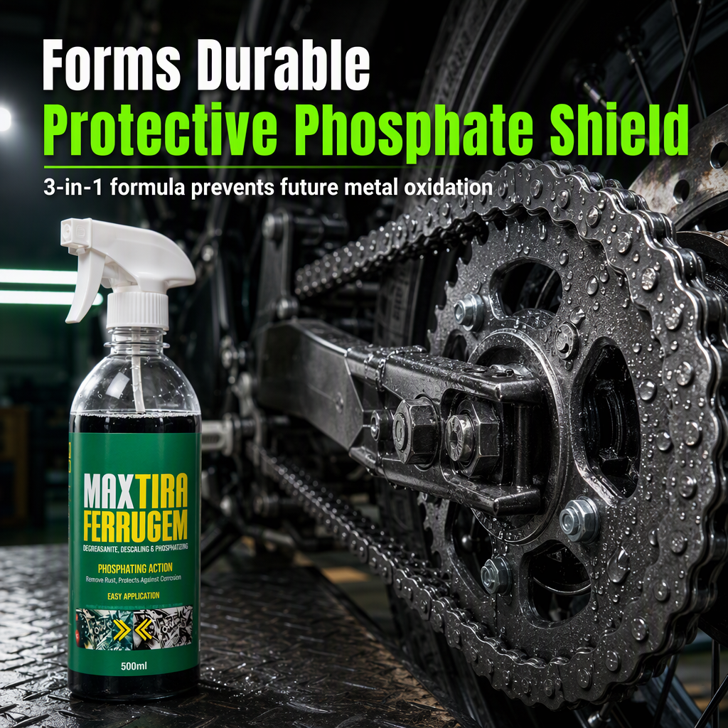 🔥🎁 2+1 GRATIS!!🔧 3-in-1 Rostentferner & Phosphatierungsmittel – 500 ml Metallpflegespray ✨