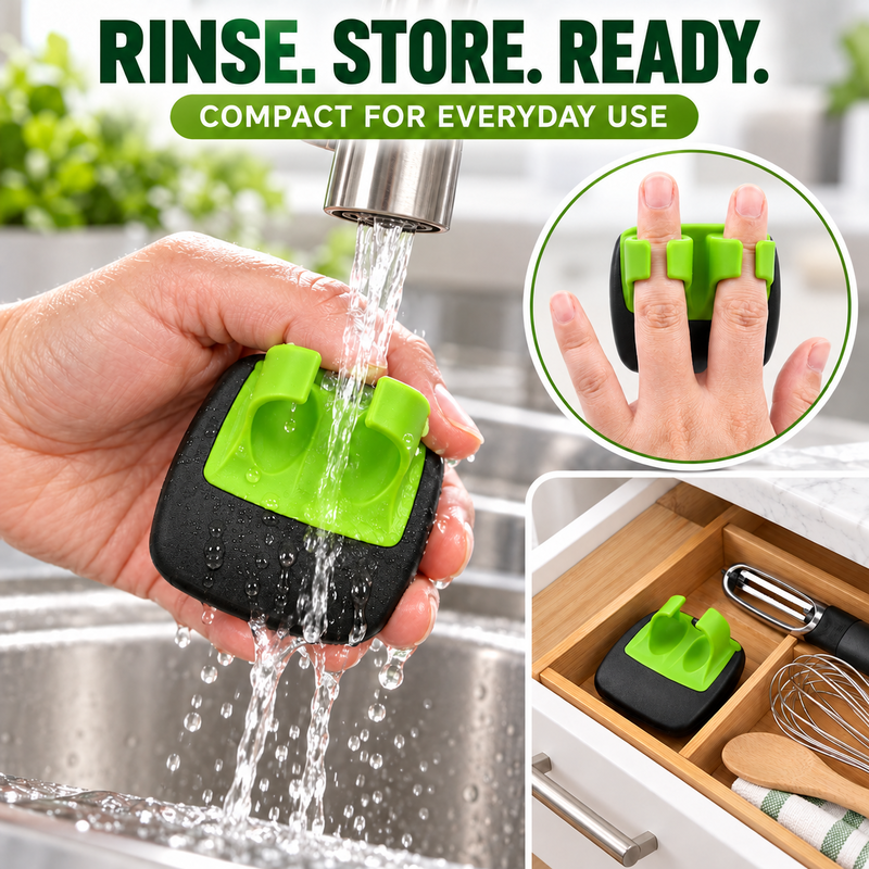 🔥🎁 1+1 GRATIS!!🥒 Ergonomischer Zwei-Finger-Obst- und Gemüseschäler