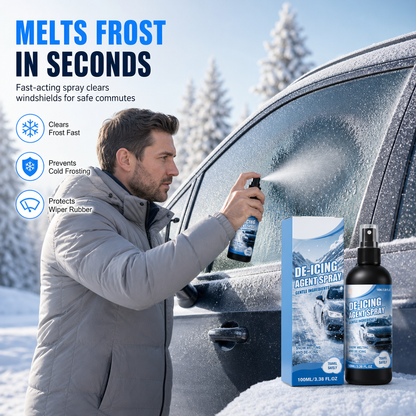 ❄️Enteisungs- und Schneeschmelzspray für Autoscheiben und Fenster im Winter, 100 ml